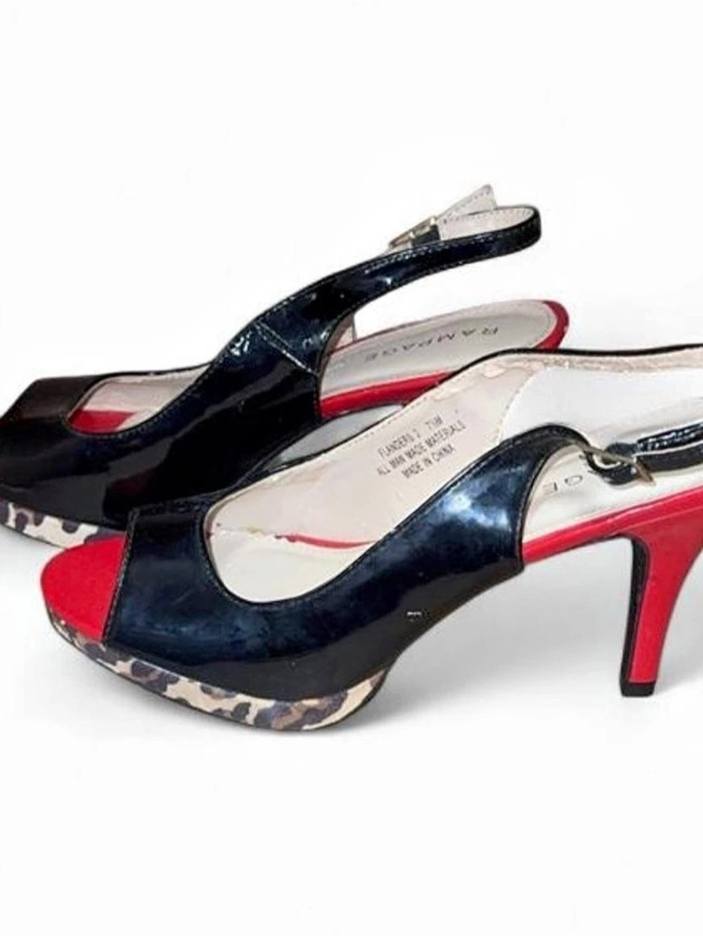 Rampage Flanders 2 Black & Red Heels US 7.5M